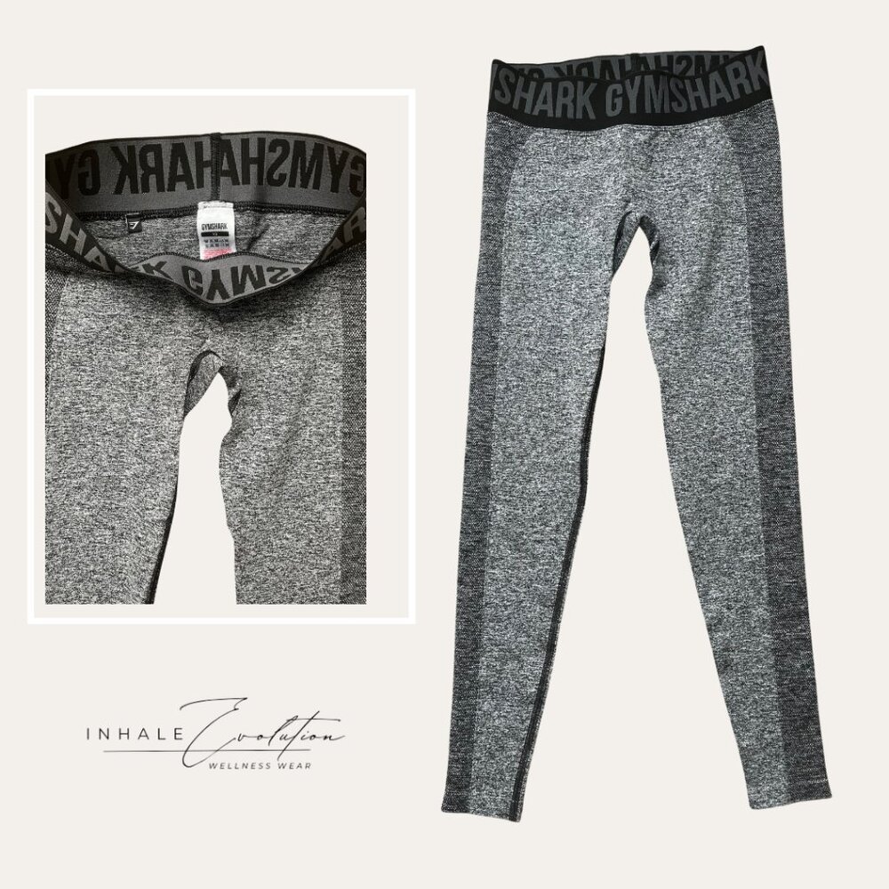 Gymshark Heather Grey/Black Band Legging